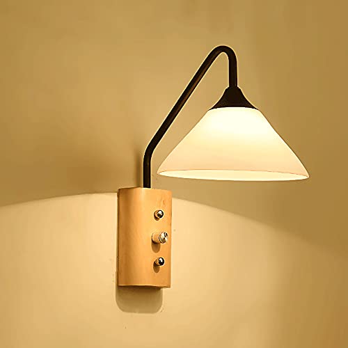 Lámpara de pared E27 con interruptor integrado para evitar reformas 2