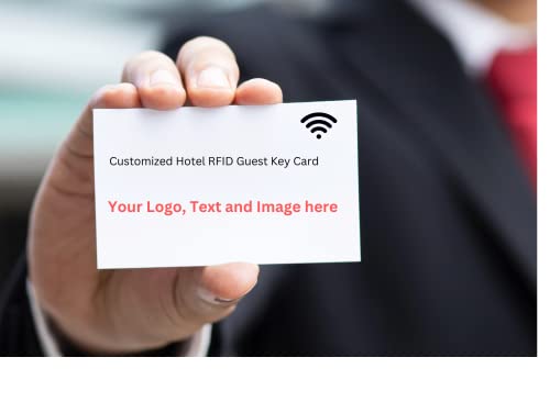 RFID Touch-Less Key Card Access for Hotels, Apartment, Business Offices. (Box of 10,000) Customize with Your own Logo, Text and Picture