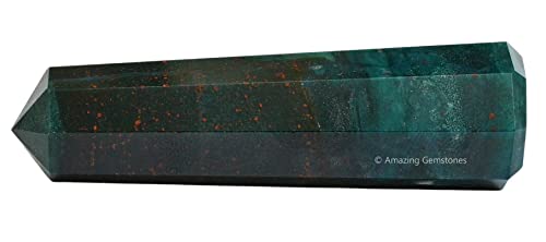 Image of Amazing Gemstone Bloodstone Crystal Towers ~ Natural Healing Crystal Point Obelisk for Reiki Healing and Crystal Grid (2 inch to 3 inch Inch)