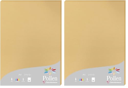 Papier d'Invitation Evènements A4 Pollen Caramel pour vos faire-part de mariage