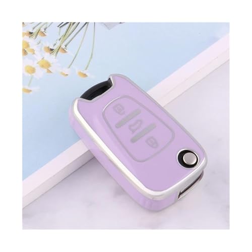 Étui de clé en TPU violet pour Kia Sportage Rio 3 Soul : votre accessoire auto quotidien