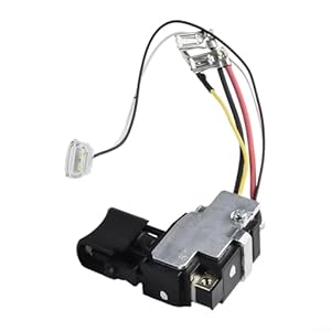 Eawfgtuw 18 V Elektrowerkzeug-Schalter, Ersatz 650751-1 für Makita TD152D DTD152 DTD152Z DTD152RME DTD152RFE, langlebig, einfach zu installierender Bohrauslöser