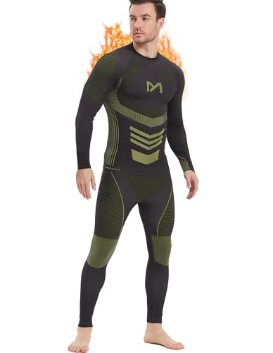 MEETYOO Thermounterwäsche Set Herren, Innenfleece Lange Funktionsunterwäsche Atmungsaktiv Winter Skiunterwäsche Sport Kompressionsanzug für Workout Skifahren Laufen Radsport Wandern MEETYOO Thermounterwäsche Set Herren, Innenfleece Lange Funktionsunterwäsche Atmungsaktiv Winter Skiunterwäsche Sport Kompressionsanzug für Workout Skifahren Laufen Radsport Wandern
