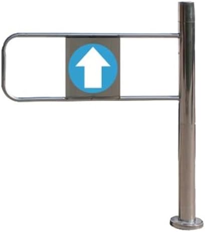 Automatic Closing Metal Swing Safety Gate - Security Barrier for Supermarkets, Warehouses, Libraries & Stores - Durable, Easy-Install, Child-Pet Safe Entrance Solution