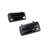 HUYILUN0104 All Black Half Metal 1 Pair Front Exterior Door Handle Compatible with Chevy S10 Sonoma 1994-2004 Blazer