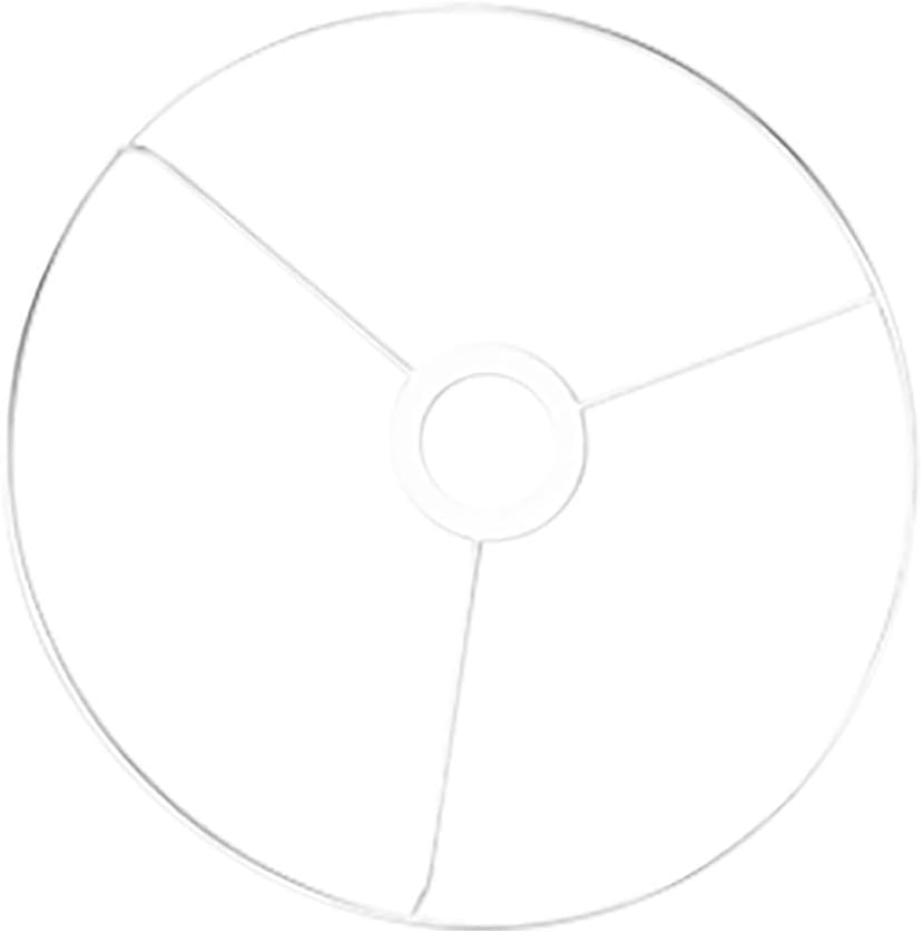 Kit Anello Paralume Fai Da Te In Ferro - Diametro 14 Cm Per Lampade A Sospensione, Tavolo O Terra