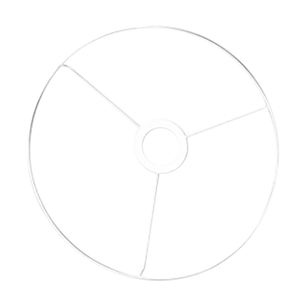 RAYHER HOBBY Rayher 2300000 Metallring mit Kreuz, 20 cm ø, weiß beschichtet, Stärke ca. 3 mm, Drahtring zum Basteln von Lampenschirmen, mit Ring für E27 Lampenfassung