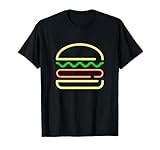Neon Burger Sign Tee T-Shirt