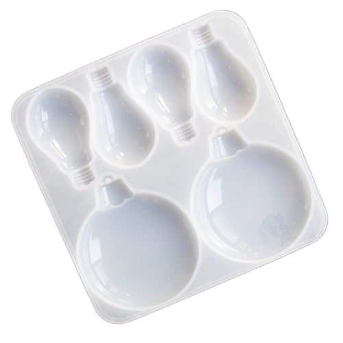 Silicone Christmas Ornament Mold Crafting Moulds Light Bulb Resin Decorations Suitable for Enthusiasts and Home Decors