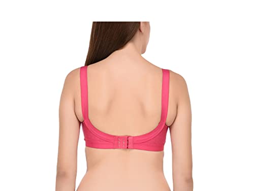 Image of Viral Girl Women's Wire-Free Cotton Hosiery Bra | Non-Padded, Full Coverage, Adjustable Straps | Soft Comfortable Innerwear with Hook & Eye Closure for Everyday Use