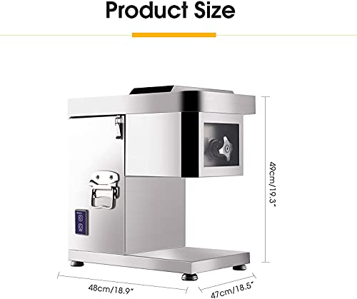 Cortadora y ralladora eléctrica de acero inoxidable para carne y verduras miniatura 2