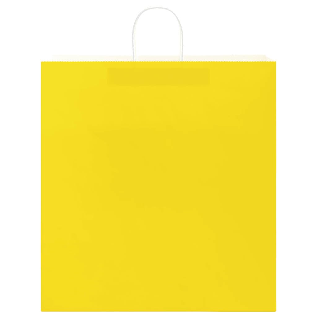 Bolsas de papel kraft 250 piezas 45x17x48 cm amarillo