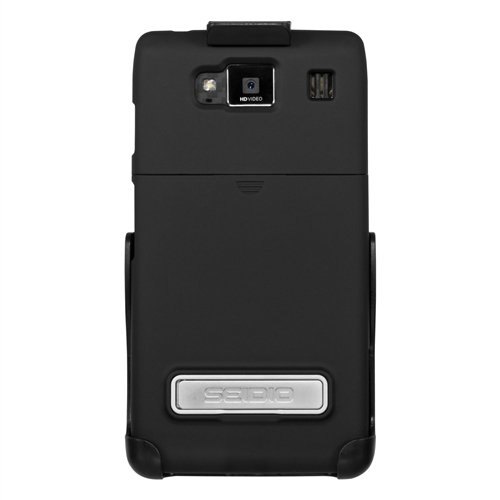 Seidio BD2-HR3MTRXHK-BK Surface Case with Metal Kickstand and Holster Combo for Motorola Droid Razr Maxx HD - Retail Packaging - Black