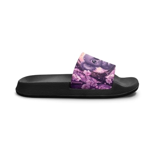 Image of Unisex Slides for Girls Boys Comfortable Slippers Slides Non-slip Shower Shoes House Fashion Thick for Indoor & Outdoor Gifts