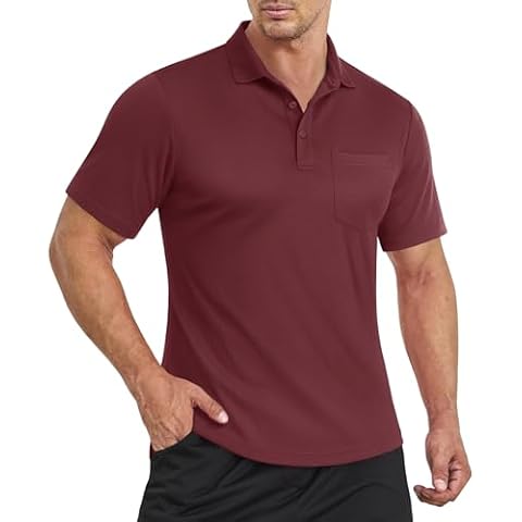 EKLENTSON Men's Quick Dry Polo Shirt Cover