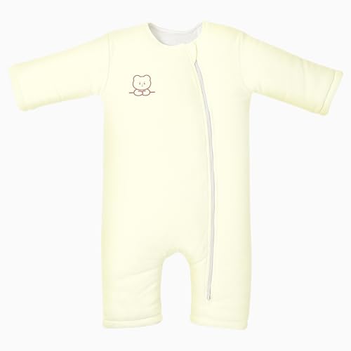 Image of Premium Cotton Baby Sleep Sacks with Legs Winter 3-6 Months 2.5 Tog, Ultra Soft Wearable Blanket Sleeping Bag Sack Easy Diaper Changing Transition Sleep Sacks Unisex Newborn Infant Babies Girls Boys