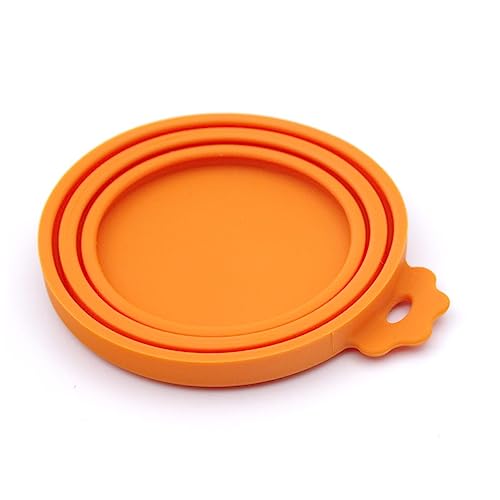 GRIRIW Pet Food Can Lid Food-Grade Silicone Cover Leakproof for Cats and Dogs Easy to