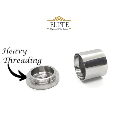 Image of Elite Heavy Curtain Bracket | Wall to Wall Bracket for 1inch Stainless Steel Curtain Rod and Wardrobe Rod Suitable for 25mm Curtain Pipe(Steel, White, Silver)- 4pcs