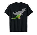 Senegal Parrot Singing with T Rex Shadow