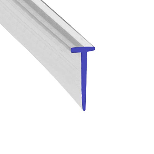 Suave y flexible de goma en forma de T, para puertas plegables de 6 mm