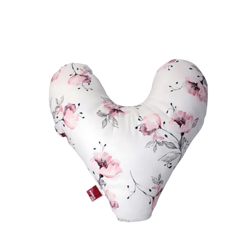 POWER INN Hope Coussin de poitrine, environ 32 x 34 cm, coussin en forme de cœur, pour soulager la douleur après une mastectomie - Coussin doux pour avant-bras ou...