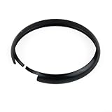 Polierter Chromring für Mini für Cooper Schlüsselersatz für R55 R56 R57 R58 R59 R60 mit Präzisionsmaßen (schwarz)