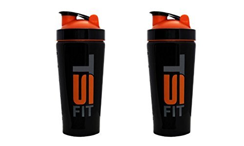2 pk TSF 25 oz Stainless Steel Mixer Shaker Cup Bottle