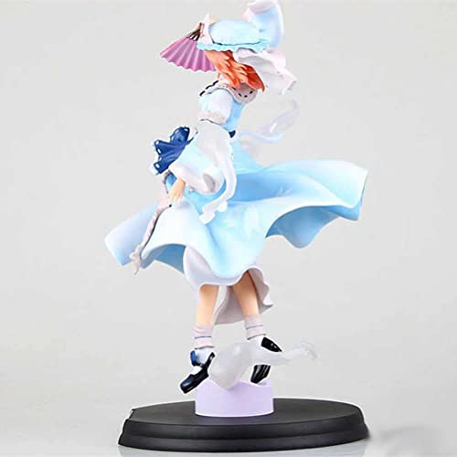 Touhou Project Yuyuko Saigyouji Action Pvc Figure, Anime Pretty Girl Character Sculpture Action Figure Environmental Protection Materials Collection Model Decoration Ornaments Gift #TOP6