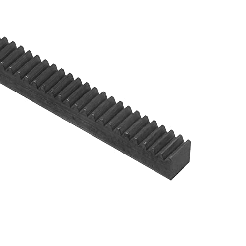 Image of uxcell Steel Gear Rack, 2 Pcs 1Mod 1000mm x 10mm x 10mm Total 6.6 ft Heavy Duty Straight Linear Spur Rack for Machines Automotive