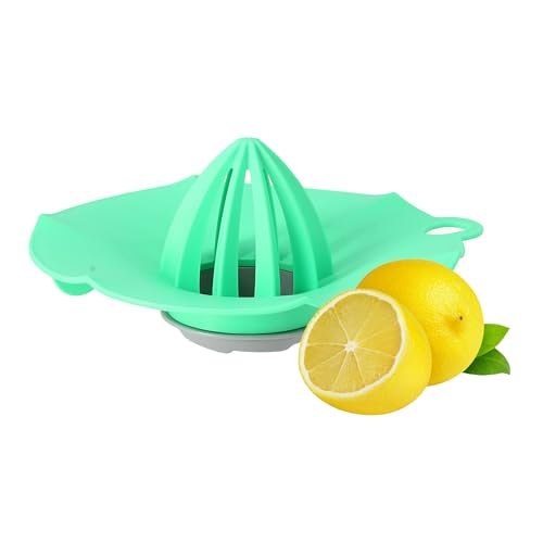 Lantelme Zitronenpresse manuell mit Glas Aufsatz und Auffanggitter | Direktes Pressen in Gläser | Saftpresse für Zitrusfrüchte Orangen und Cocktails | Praktische Fruchtpresse für Küche und Bar