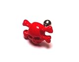  Chic-Net Piercing Falso Plug túnel pendientes unisex plástico rojo joyas calaveras