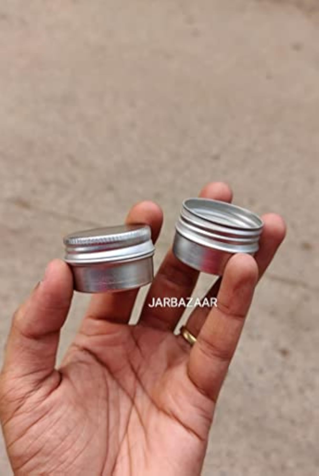 Trial Pack of 6 Aluminium Tin Containers, 15 GM