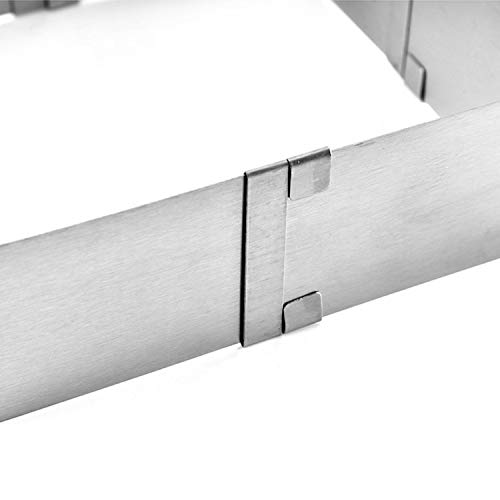 Image of Expresso Adjustable Rectangular /Square Stainless Steel Mousse Cake Ring Bakeware Tool