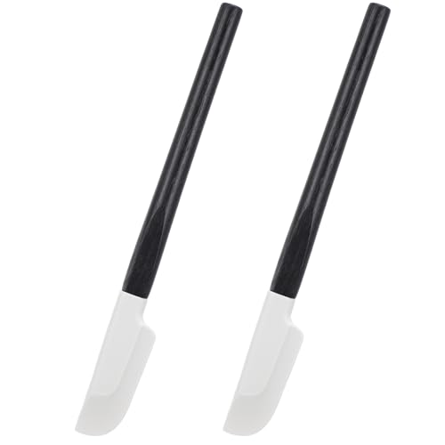 XLIUAX 2 Stück Klein Silikon Spatel, 23 cm Teigschaber Schmal Mini Spatel für Backen Marmelade...
