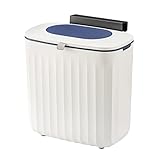 ELPHECO Kitchen Cabinet Door Hanging Trash Can, Bathroom Wall Sticking Trash Bin, Under Sink Trash...