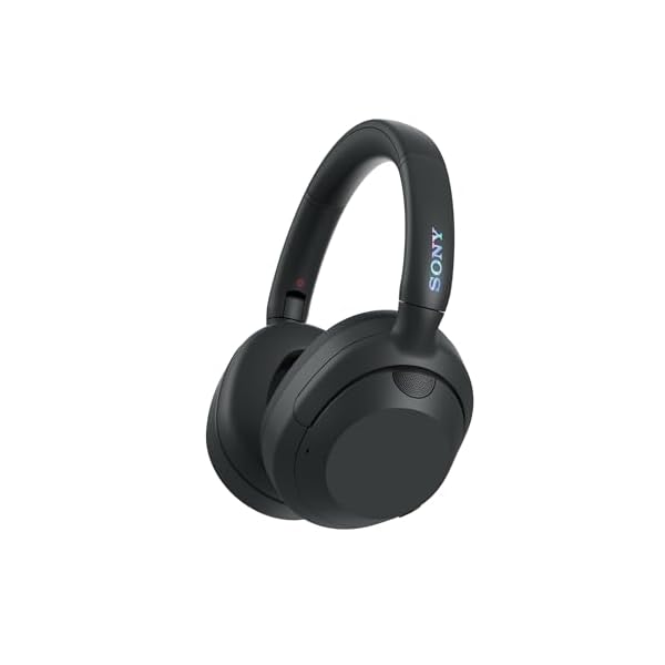 Sony ULT WEAR Over-Ear Headphones, Noise Cancelling Headphones Bluetooth Made with Recycled Plastic Material, Unique Thermo-Foaming Design, Swivel Fold Design, Headphones Noise Cancelling (Black)