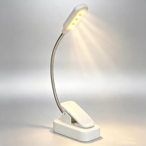 Image of 6 Pack Book Light Bulk Clip-On Reading Lights for Reading in Bed | LED Book Lights with 3 Color Temps, Stepless Dimming Brightness, Lightweight BookLights for Read Book Lovers at Night Gifts