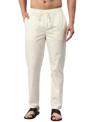 Image of Majestic Man Men's Regular Fit Mid Rise Casual Style Pure Cotton Pyjama Bottom