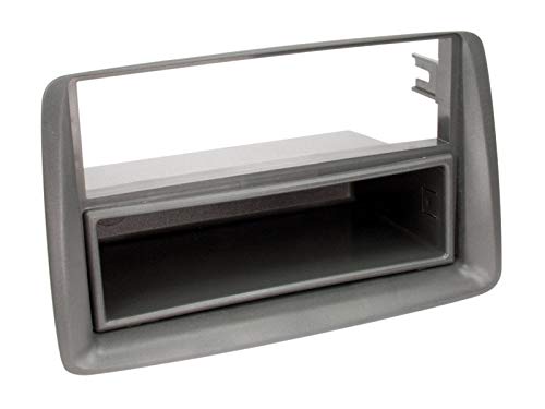 Autoradio 2-DIN Fiat Panda 2003 kit d'intégration gris avec rangement