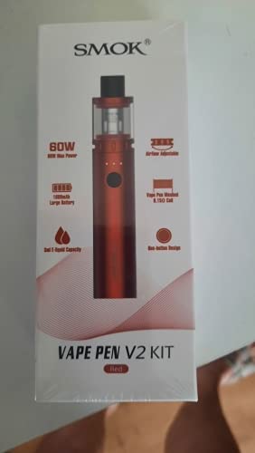 Kit SMOK Vape Pen V2 avec rservoir de 3 ml Batterie 1600mAh intgre  Dispositif de vapeur 60W 0.15ohm Vape Pen Meshed Bobines 0.6ohm DC :  Amazon.fr: High-Tech