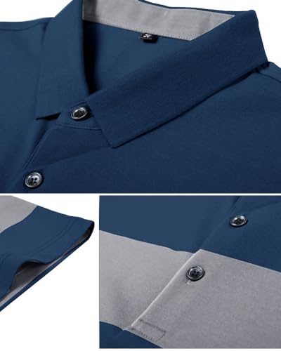 Image of Noble Monk Men's Regular Fit Polo T Shirt |Half Sleeves |Collar Tshirts T Shirt | Casual Tshirt