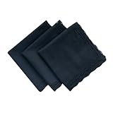 6/12/18/25 Pack of Ladies White Perfect Wedding Lace Cotton Handkerchiefs