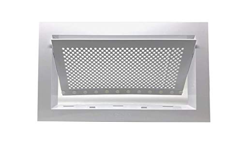 Freedom Flood Vent - Bi-Directional Flood Vent to Reduce Foundation Damage and Flood Risk FEMA Compliant ICC-ES Certified for 250 sq. ft. - White Wall Mounted (16 Wide x 8 high x 2 deep)