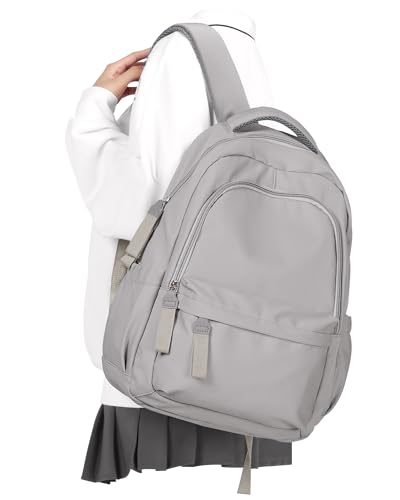 winspansy Mochila pequena para meninos e meninas escolares, A2 - Cinza, Medium, Médio