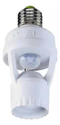 Kit 2 Sensor de Presença com Fotocélula para Soquete E27 110V/220V