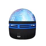 Night light HFIGNIAHQ USB Galaxy Projector Aurora 5V Night Light 360° Rotating GB Colorful NightLights With Remote Control For Home Theater Room Deco(Aurora Starry Sky)