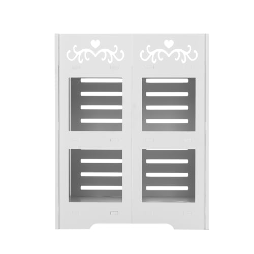 Zapatero de 3 niveles con 2 puertas para pasillo y hogar 7