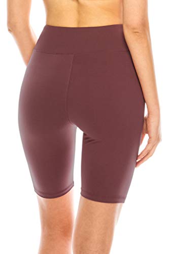 Image of ALWAYS Women's High Waist Bike Shorts - Athletic Workout Tummy Control Stretch Running Yoga Pants