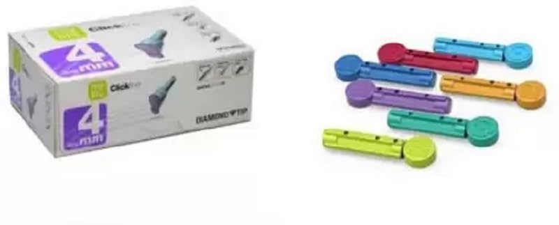 Ypsomed My Life Penfine Classic Pen Needle 4mm 32G Medical Needle and 25 multicolour lancets Glucometer (Multicolor) (B0CHMKTN6S) Amazon Price History, Amazon Price Tracker
