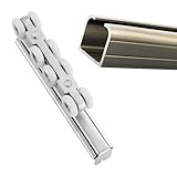 Schiebetürbeschlag Schiebetür Laufschien 110 140 160 200 240 280 300 cm Schiebetür-Hardware-Kit,...